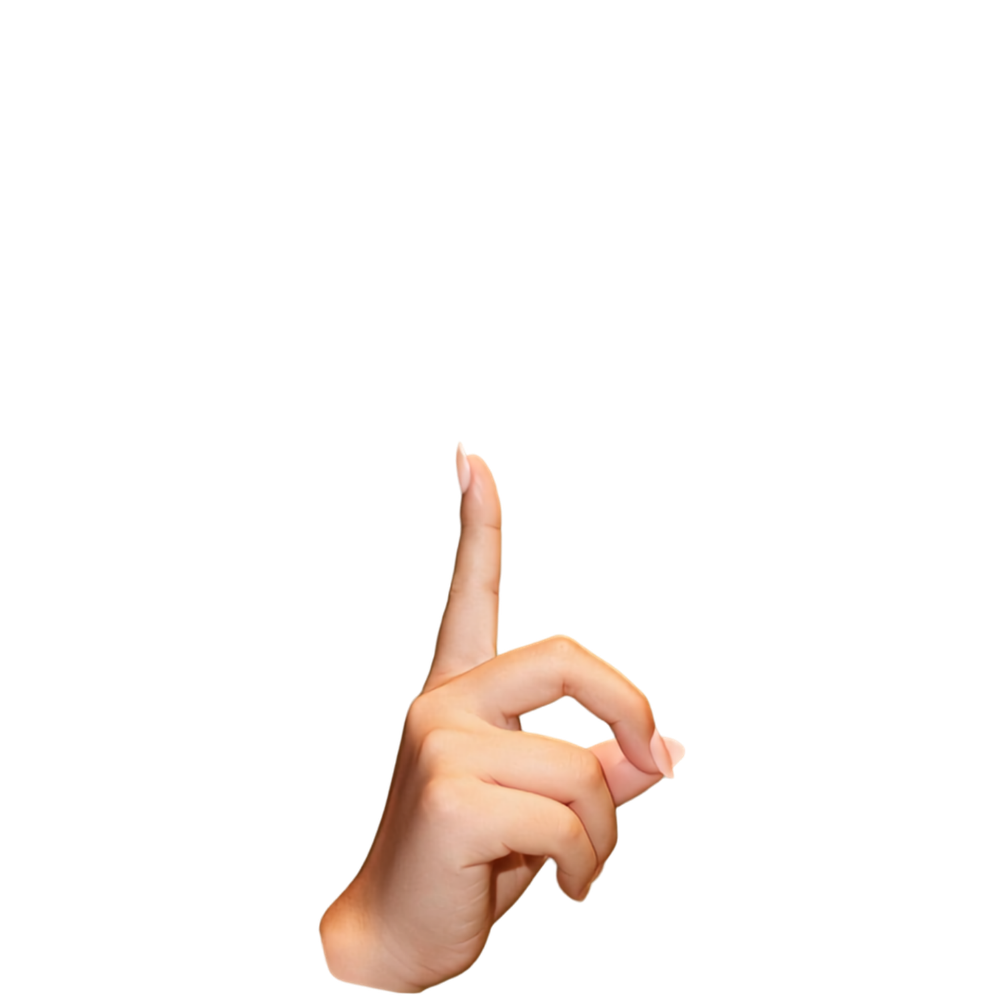 shushing hand